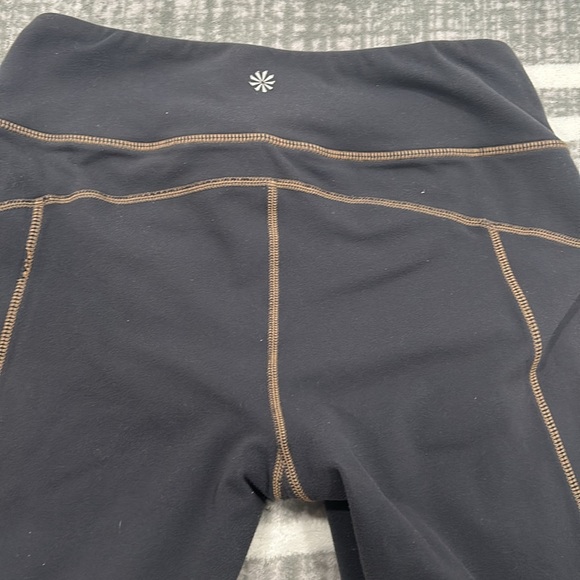 Athleta Gray Leggings with Wide Waistband and Snug Fit - Picture 8 of 12